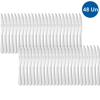 Jogo 48 Faca Churrasco Mesa Restaurante Buffet Premium Conjunto Aço Inox Continental Original Line em Oferta na Shopee