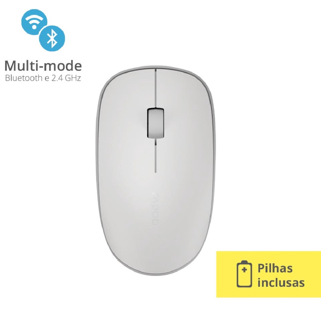 Mouse Rapoo M200 Silent, Wireless 2.4 Ghz Branco - Ra012