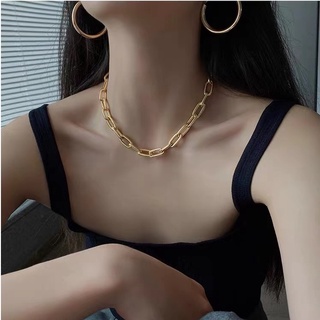 Colar Estilo Punk De Corrente Grossa Da Moda Individual Curto Simples Clavícula Feminina Acessórios