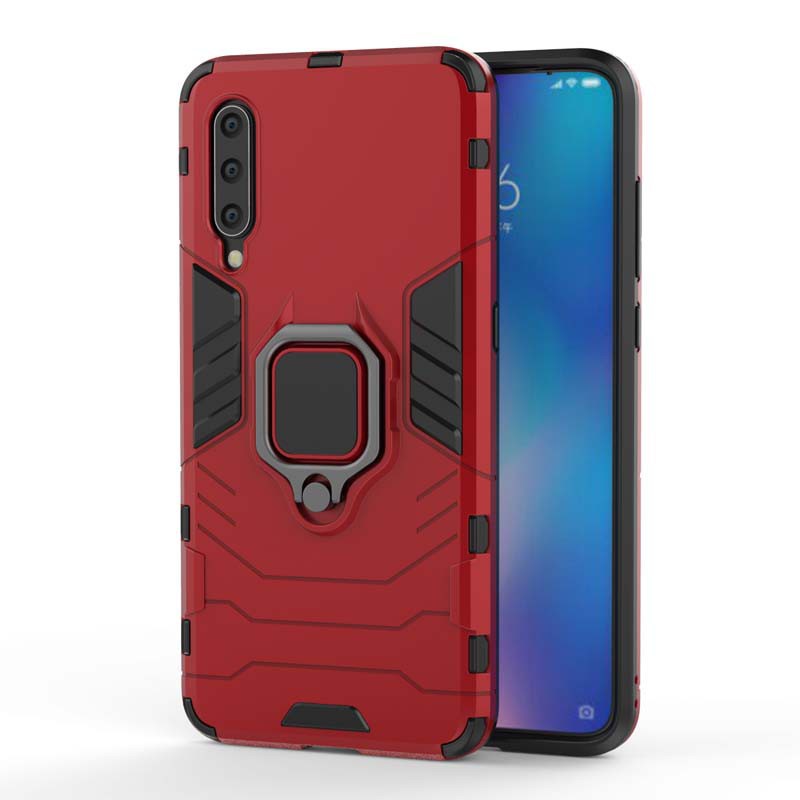 Capa Resistente De Silicone / Pc Anti-Impacto Com Suporte Para Xiaomi Mi 9 / Mi9 Se / Mi 9 Lite / Mi 9t Pro — imagem 2 de 2