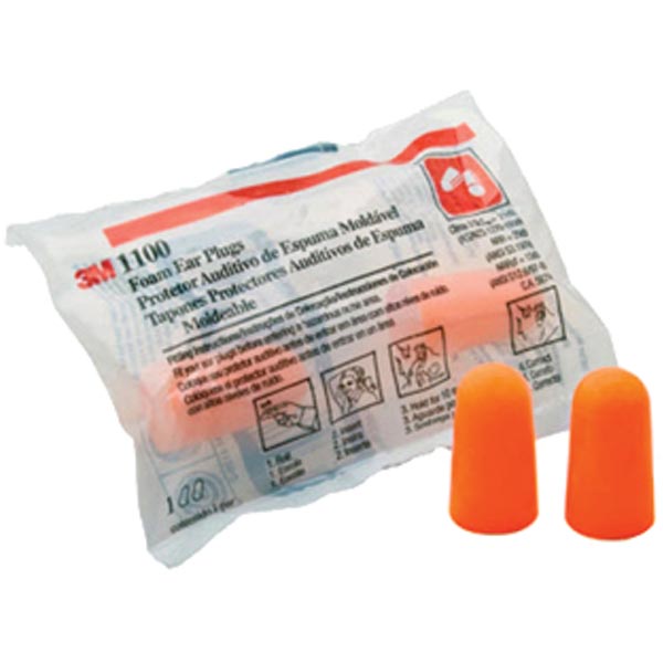 Protetor Auditivo Plug Espuma Auricular 1100 3M Kit com10 pares