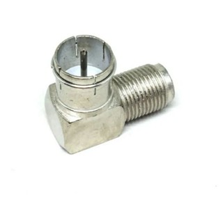 1 Conector Coaxial F Rg6 Para Fêmea Coaxial 90 Graus em Oferta na Shopee
