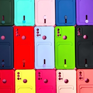 Capa Anti Impacto Colorida/ Moto E30/E40 / Porta cartão com Botão para levantar (CF39)