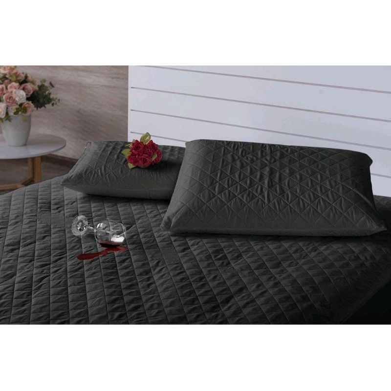 Protetor de Colchão Impermeável Tamanho Queen Matelado com elástico protege 100% PRETO PROMOÇÃO