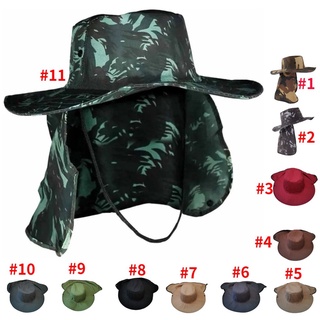 Chapéu Camuflagem De Pescador Australiana Protetor Sol Pesca Nuca Pescoço Masculino