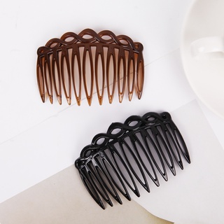 Pentes De Cabelo Coreanos Ins Style Basic Plastic Hair Combs/Meninas Escova Marrom Transparente/Acessórios Diy Para Cabeleireiro De Casamento Elegante/Popular Headwear