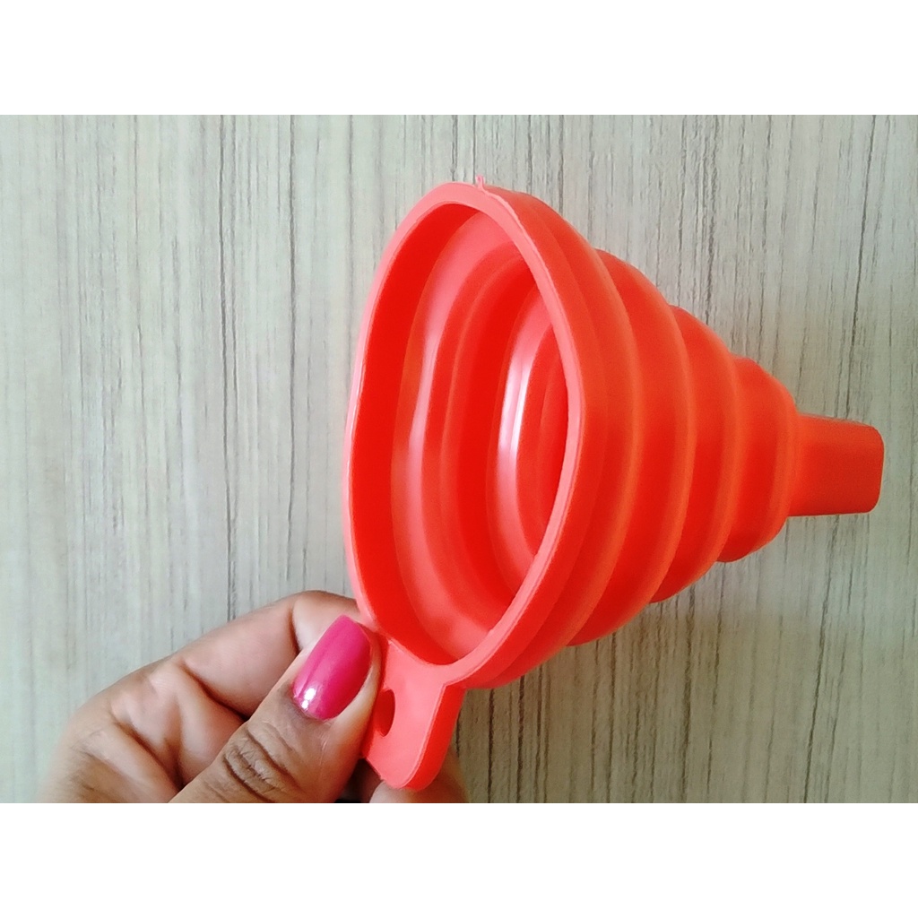 Funil Retrátil de Silicone Dobrável Cozinha Utilidades