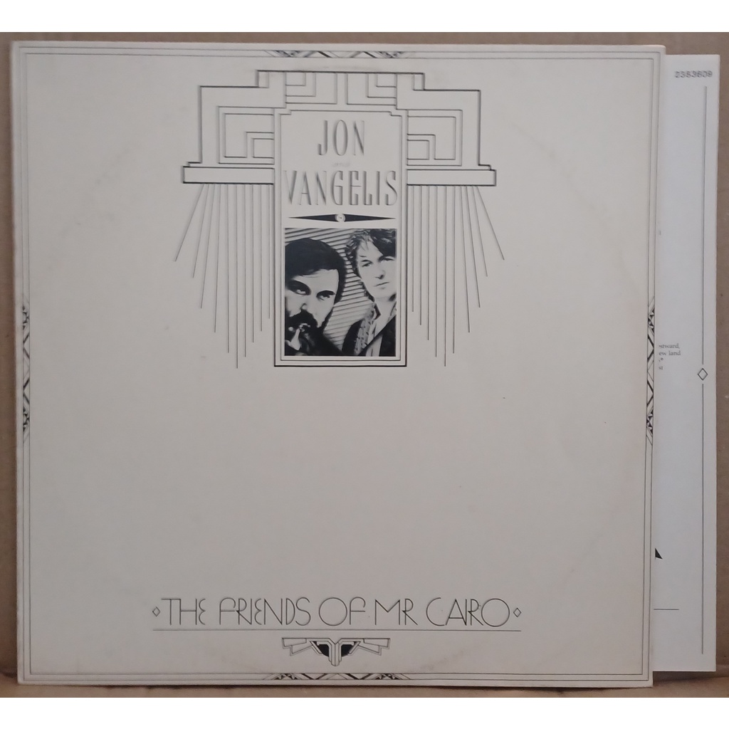 LP Disco De Vinil Jon And Vangelis - The Friends Of Mr. Cairo - Com Encarte LP Excelente Capa Ótima Ler Descrição
