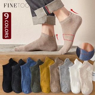 FINETOO 3 Pares/Conjunto Meias Harajuku De Barco Dos Homens Do Algodão Lift Up Sólidos Cores Homem Meia Sox Masculino Invisível Curto 38-44