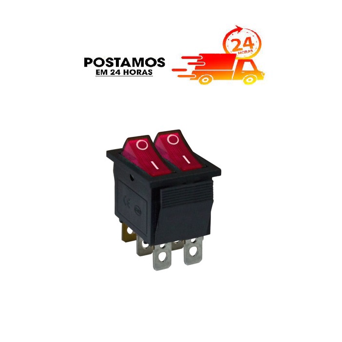 Botão Chave Interruptor Duplo Frente Ré e Controle e Pedal CAMARO Brinquedos Importados e Nacionais