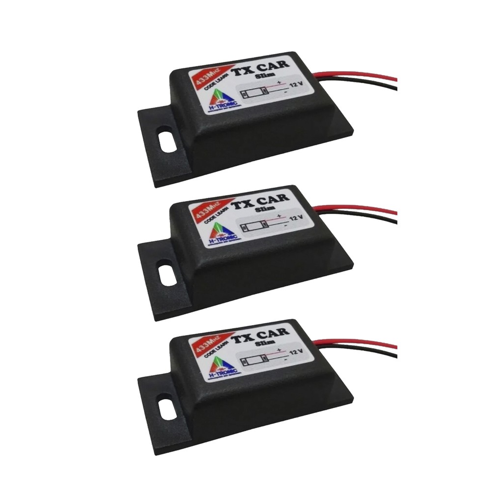Kit 3 Controle Portão Tx Car Farol Carro Moto Ppa Rcg Garen Acton Seg Unisystem Gmax Ipec