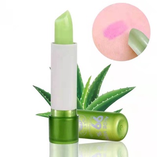 Promocao Batom Aloe Vera 99% Lip Balm Cor Mágica Mudança De Temperatura Suhu Badan