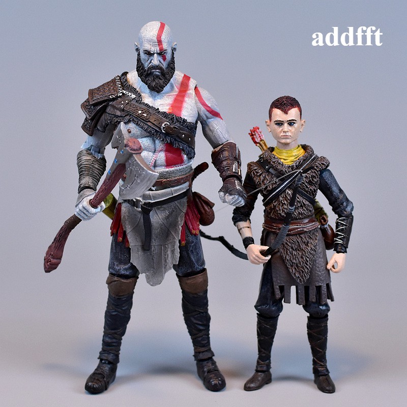 God of War 4 Kratos Atreus PVC Action Figure Brinquedo modelo colecionável 18cm