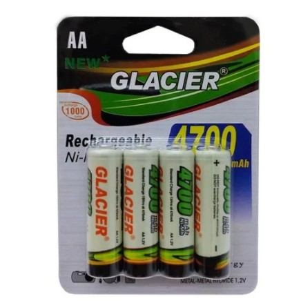 Kit 4 Pçs/Cartela Pilha AA Recarregável de 4700mAh em Oferta na Shopee