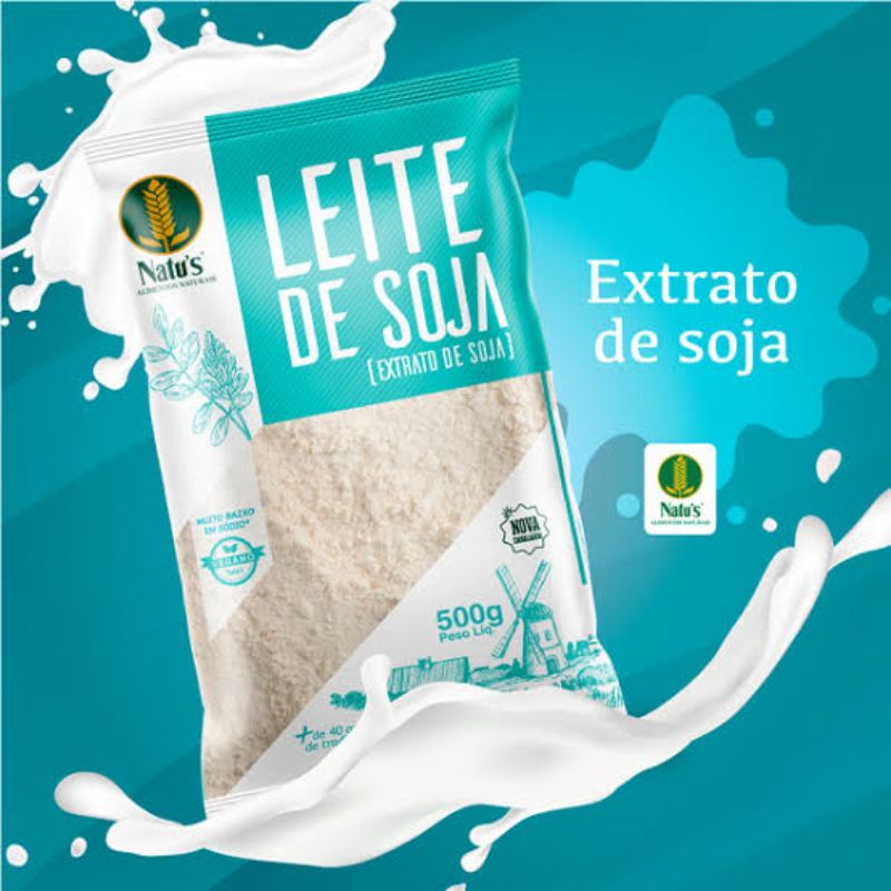 Leite De Soja Natu´s (extrato) 500gr