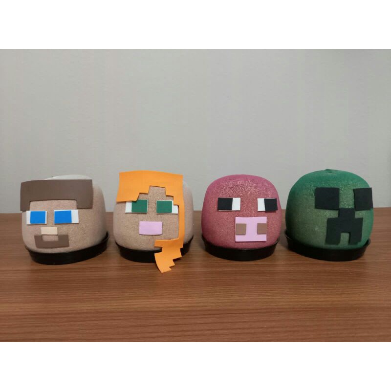 Bonecos ecologicos - Minecraft