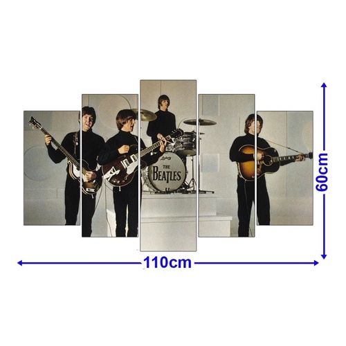Quadro Decorativo 5 Partes Beatles 30 Estilo Mosaico god1 | Shopee Brasil