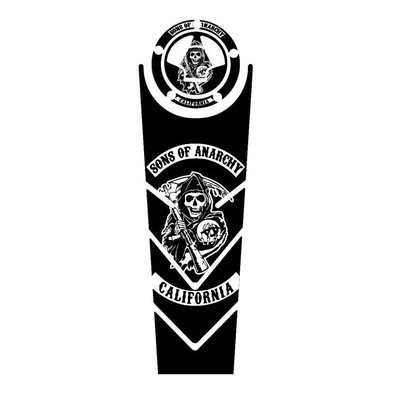 Adesivo Protetor Tanque Tankpad  Kawasaki Vulcan 650 Sons Of Anarchy