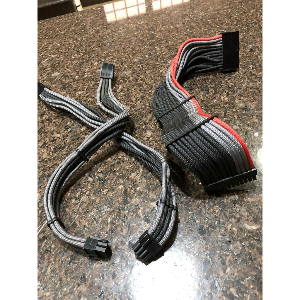 Kit custom de cabos sleeved pc