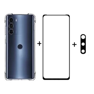 Kit Película Vidro 3D Motorala Moto G200 +Capa Capinha Anti Shock+Pelicula Camera 3D em Oferta na Shopee