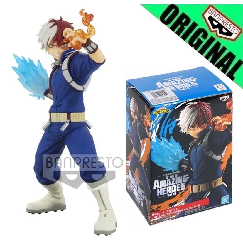 Boneco My Hero Academia Shoto Todoroki The Amazing Heroes Vol.15 Bandai Banpresto Original Oficial
