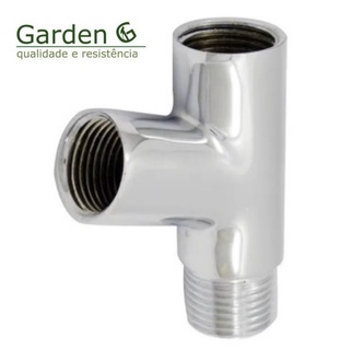 Adaptador junção Y ducha higiênica filtro torneira tanque 1/2 Metal Cromado
