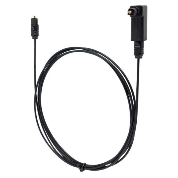 Cabo Audio Optico Digital Toslink + Adaptador Optico Em 90°