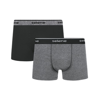Kit com 2 Cuecas Boxer Algodão Selene