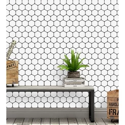 Papel de Parede Hexágono Geométrico