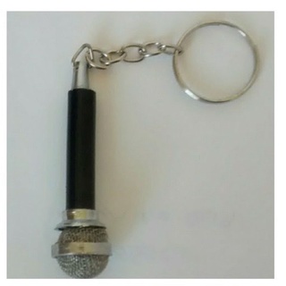 Chaveiro Miniatura de Microfone sem Fio
