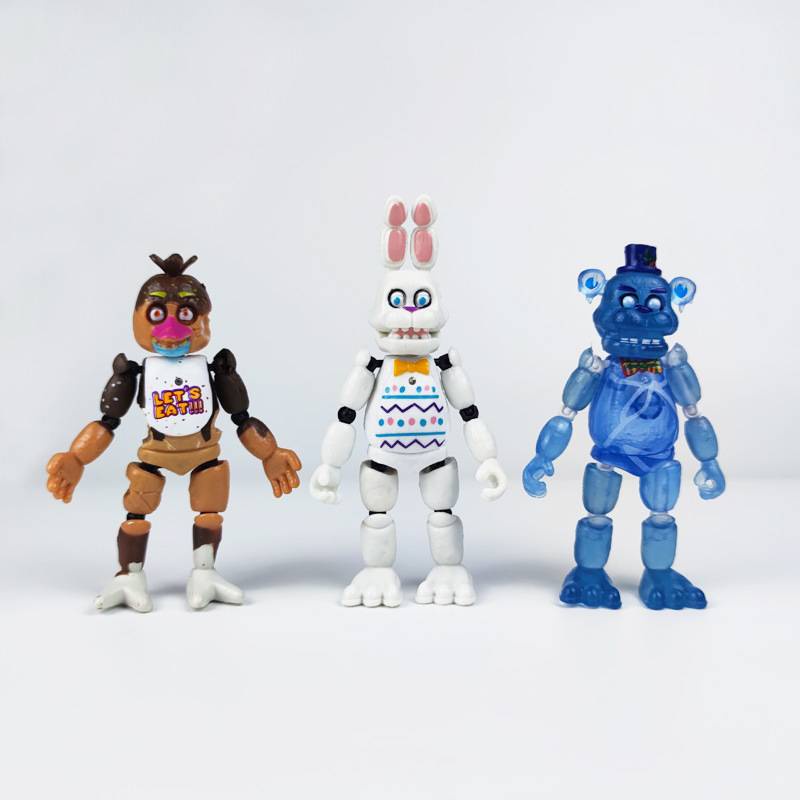 Conjunto de Figuras de Ação de Animais Brinquedo Five Nights Urso Modelo Bonecos — imagem 2 de 2