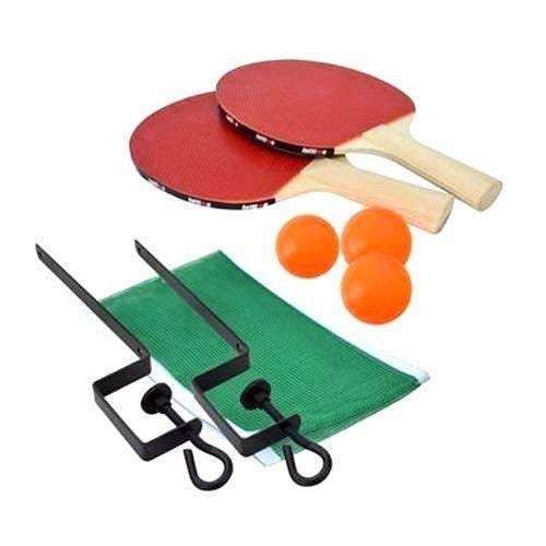 Kit Tênis de Mesa Ping Pong Com Rede Com Suporte Raquete e 3 Bolinhas