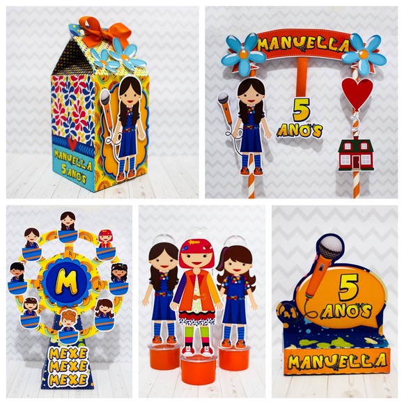 kit festa infantil lembrancinha para aniversário Caixinhas Personalizadas Chiquititas