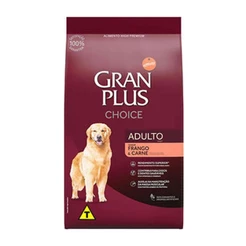 Ração GranPlus Choice Frango e Carne Cães Adultos 20kg