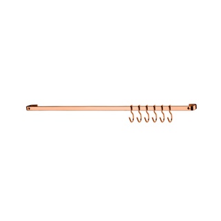 Barra De Piatina 45 cm Com 6 Ganchos Para Parede Cozinha Rosé Gold - 2411rg Future
