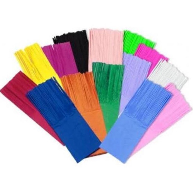 Papel de bala com 2 Franjas com 96 Unid. Ideal para Bala de Coco em Oferta na Shopee