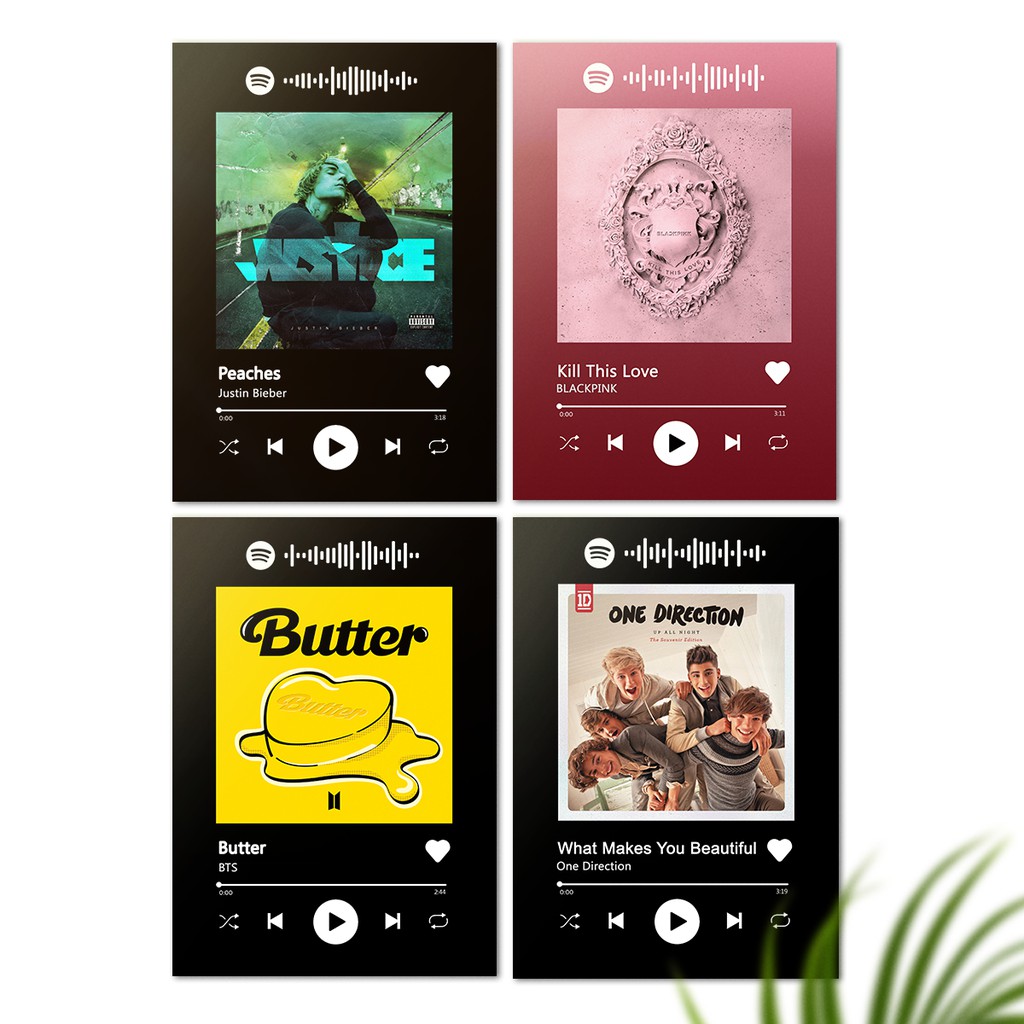 Spotify Plaquinhas Interativas Decorativas Shopee Brasil