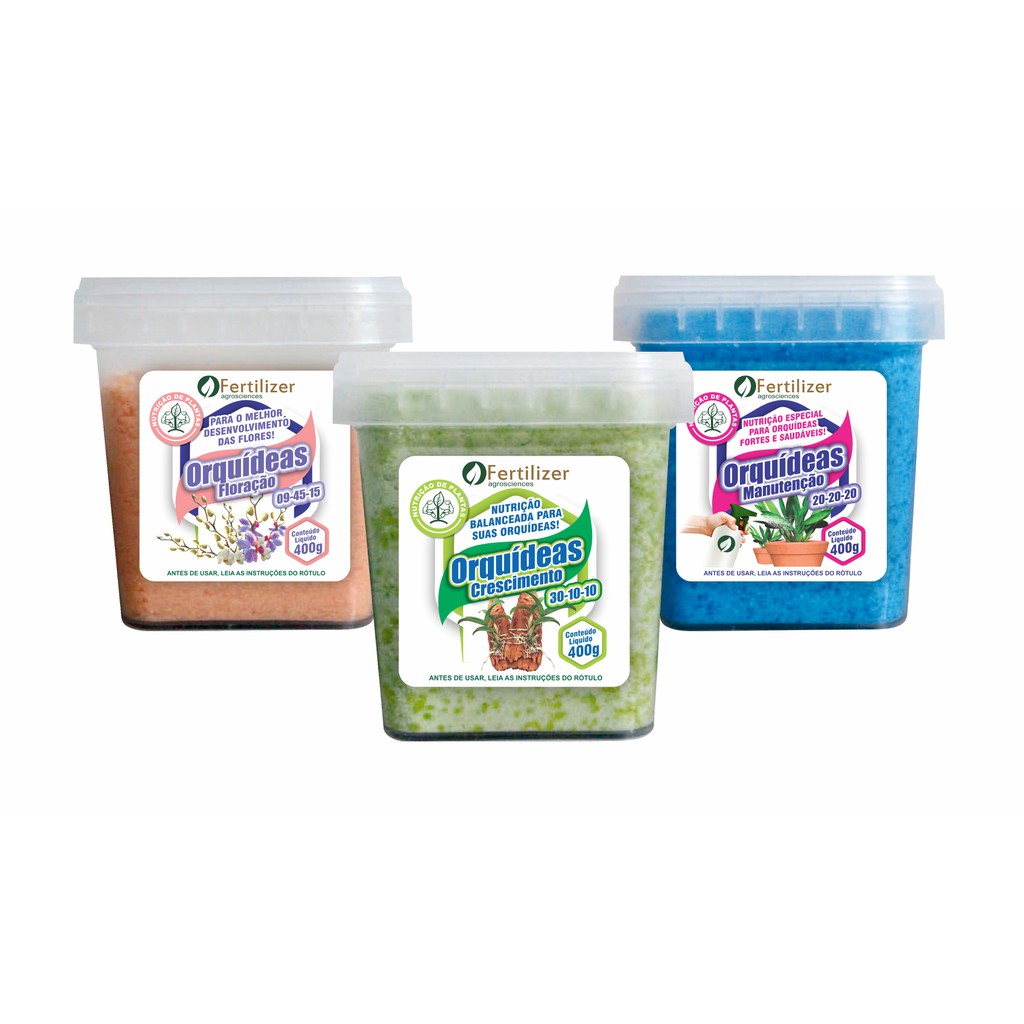 Adubo Para Orquídeas Kit Com 3