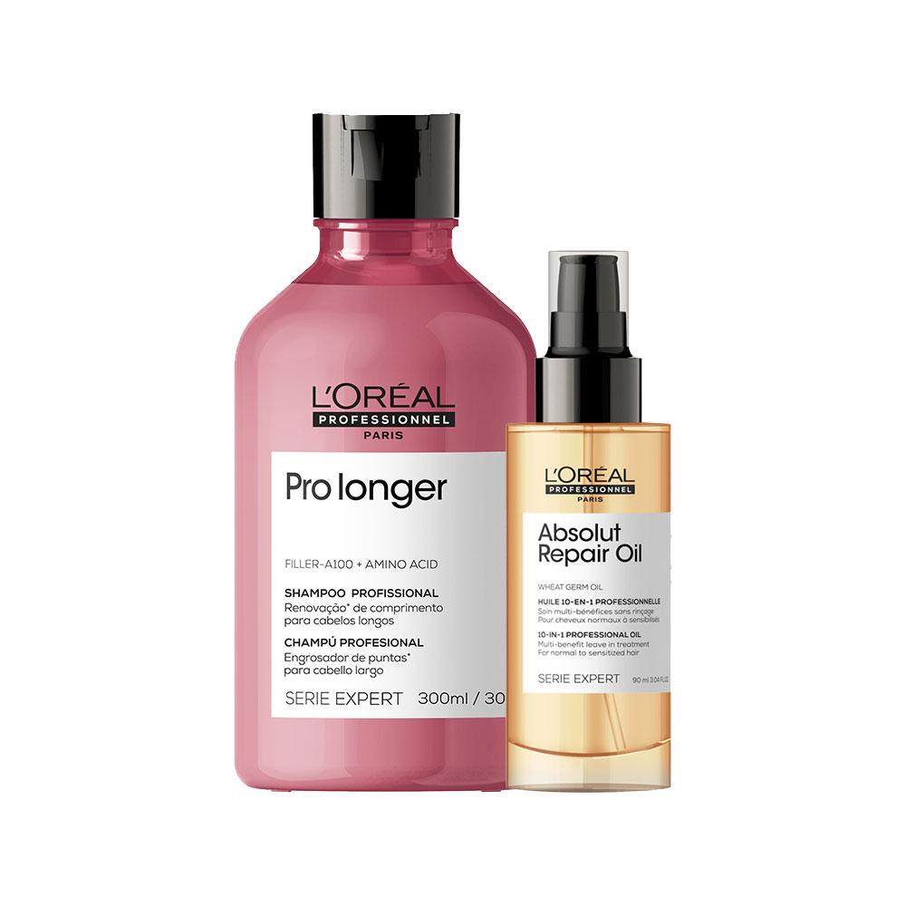 Kit L'Oréal Professionnel Pro Longer -Sh+Sérum em Oferta na Shopee