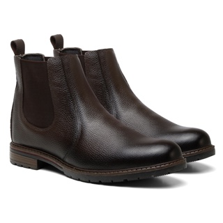 Botina Masculina de Couro Legítimo e Solado Costurado Country Bota Chelsea Vitiello em Oferta na Shopee