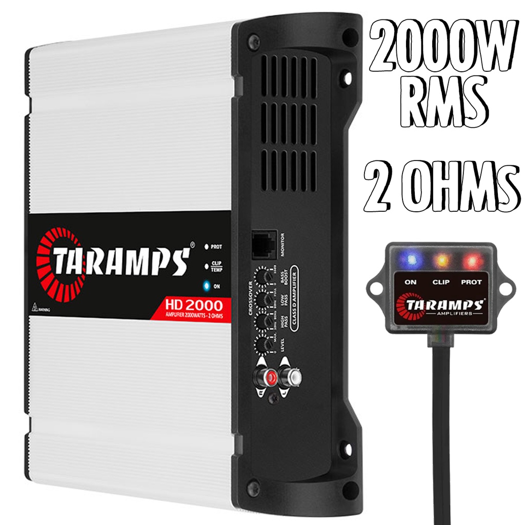 Modulo Amplificador Taramps HD 2000 1 Canal 2 Ohms 2000WRMS Som Automotivo em Oferta na Shopee