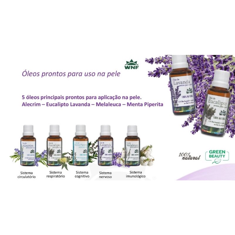 Detalhes do Óleo WNF Pronto para Pele - Óleo essencial diluído em óleo vegetal Pronto para Uso na Pele