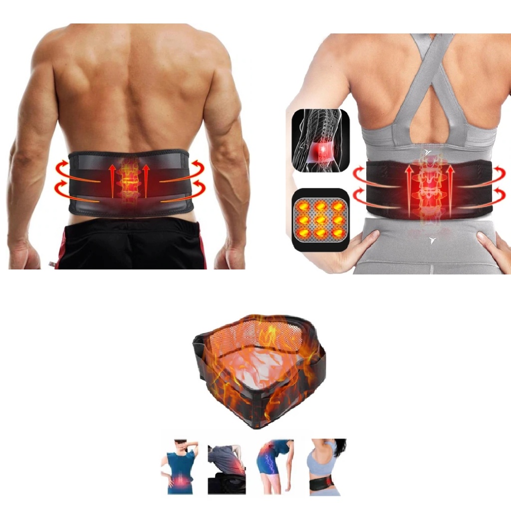 Cinta Ortopédica Imã Magnética Nervo Ciático Hérnia Lombar