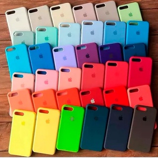 Case Capinha para iPhone 7 Plus | 8 Plus de Silicone Aveludada em Oferta na Shopee