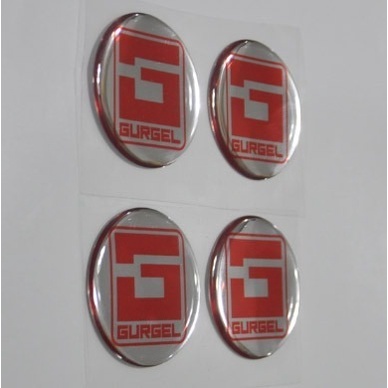 Kit 4 Adesivos Relevo 3d Roda Calota Tuning M2 Carro Gurgel