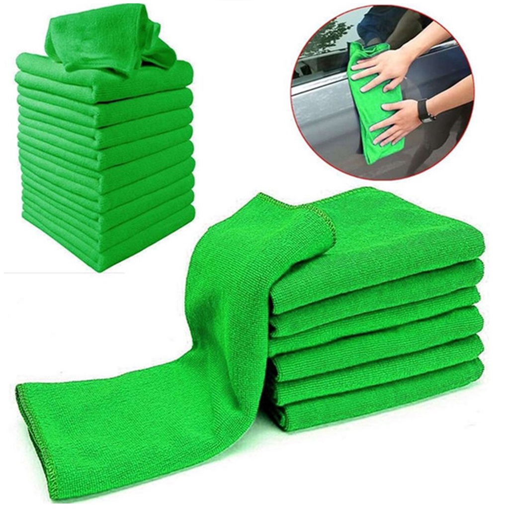 01pç Pano Magico Microfibra 40x40 Cm VERDE - Limpeza em Geral, Enceramento, Polimento e Lava Seco