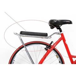 BAGAGEIRO GARUPA PARA BICICLETA MTB COM ALMOFADA E ASSENTO