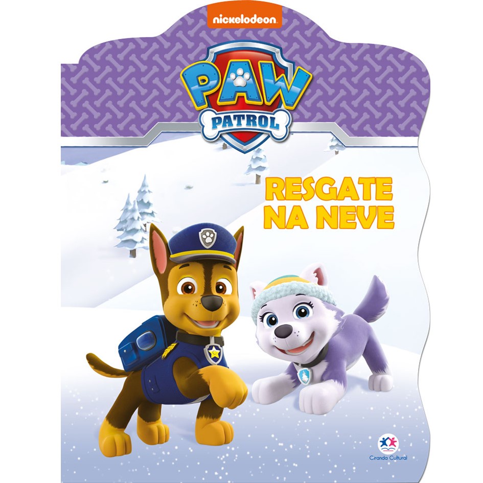 Grampeado Recortado: Patrulha Canina - Resgate na neve - Capa Brochura
