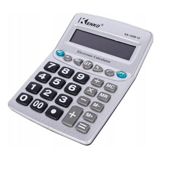 Calculadora convencional de mesa grande de 12 dígitos ALFACELL KK-1038 LN em Oferta na Shopee