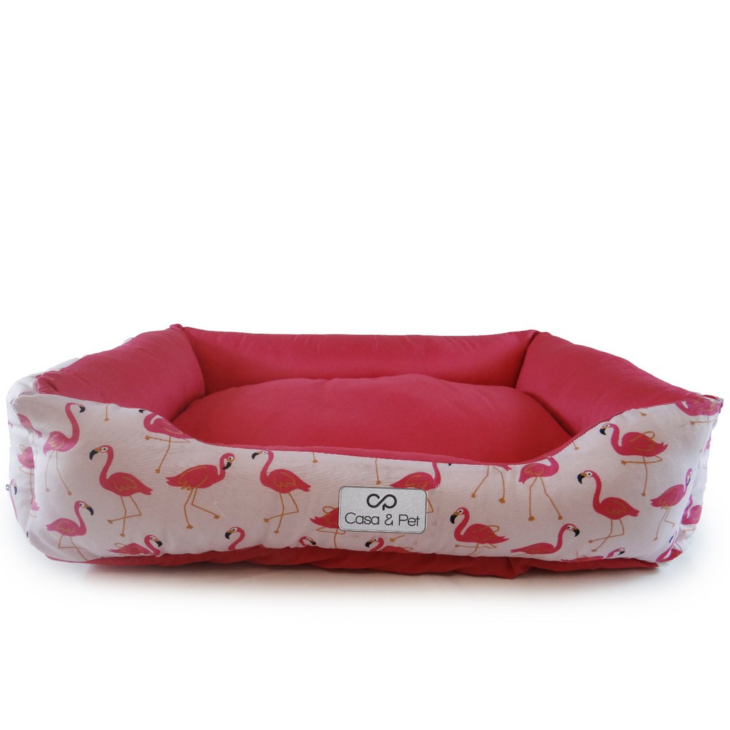 Cama Caminha Pet Para Cachorro E Gato - Tamanho P 50x40 -Flamingo